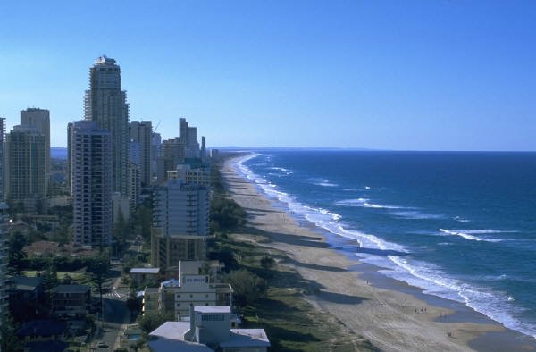 Hotels on a grand ocean beachfront