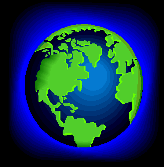 View of the whole planet earth