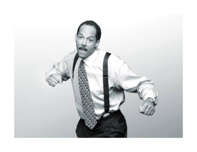 Keith Harrell, fists clenched, ready to move!